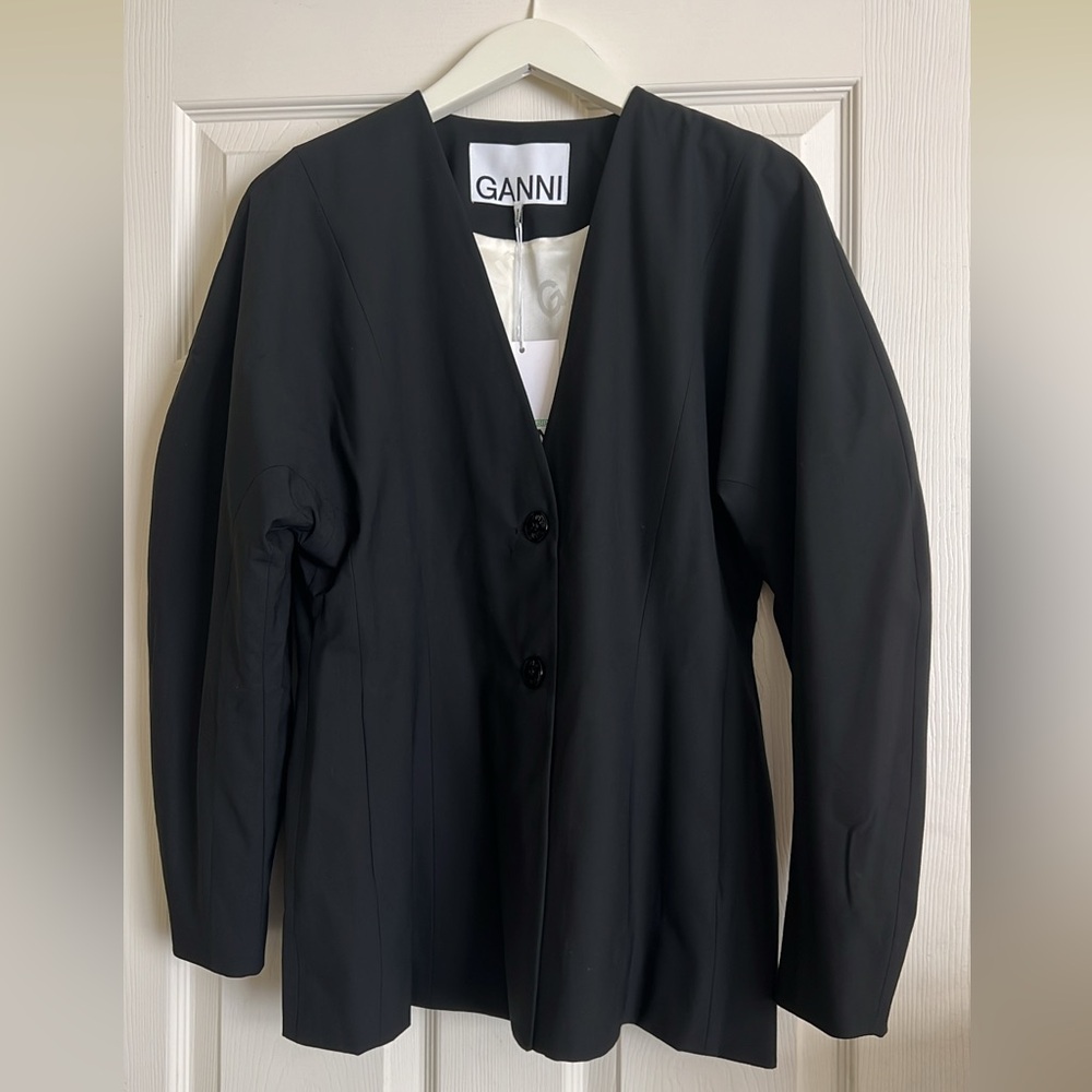 GANNI V-Neck Blazer